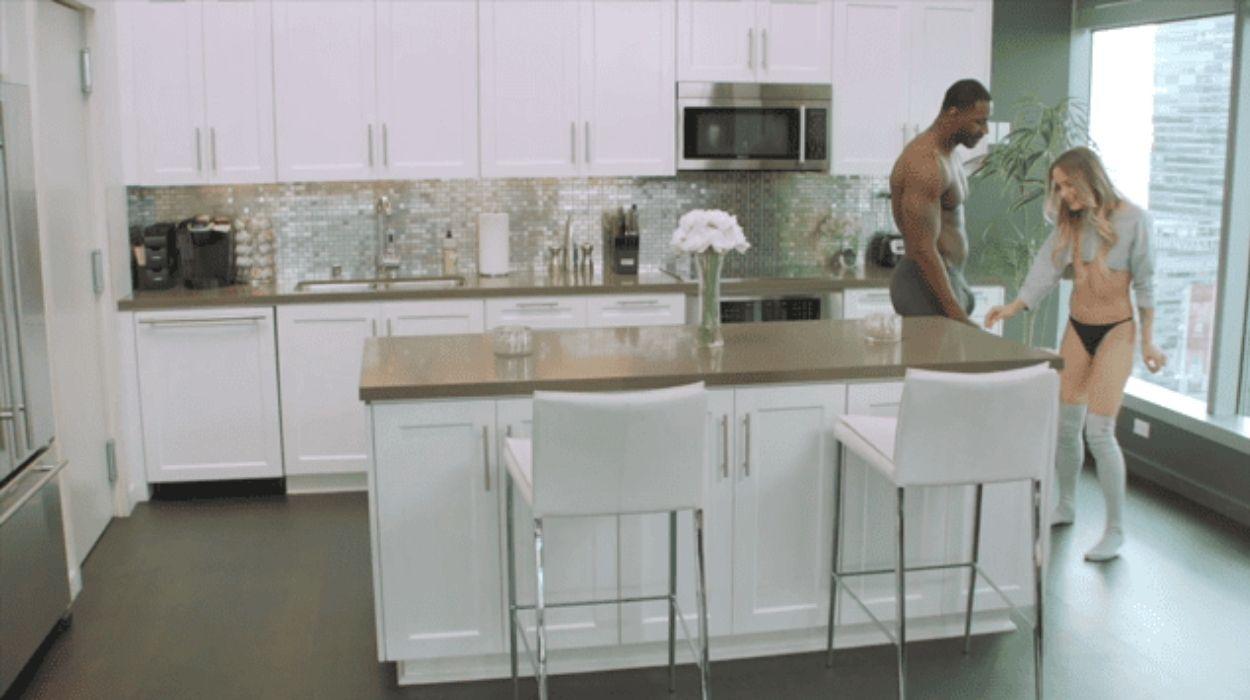 He Left Her Alone With His Strong Black Roommate